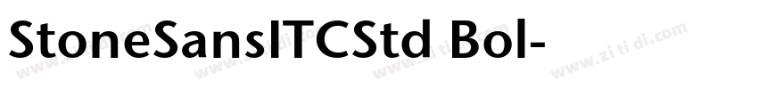 StoneSansITCStd Bol字体转换